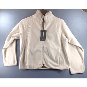 Fleece Jacket Womens Size Medium doTERRA Tan Softshell Full Zip